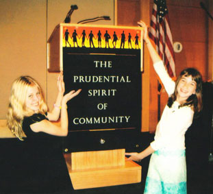 Jenessa Largent attending the Prudential Spirit of Community