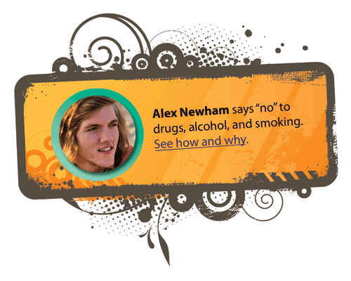 Alex Newham dice No al tabaco.