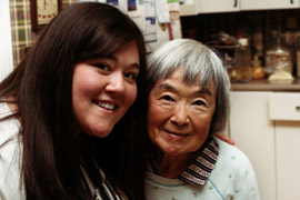 Grandaughter and grandma.