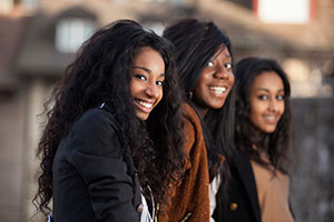 Three girls.